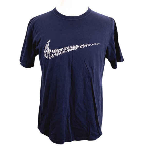 Nike Other - Nike Mens Large Tick Swoosh Navy Tee T-Shirt
